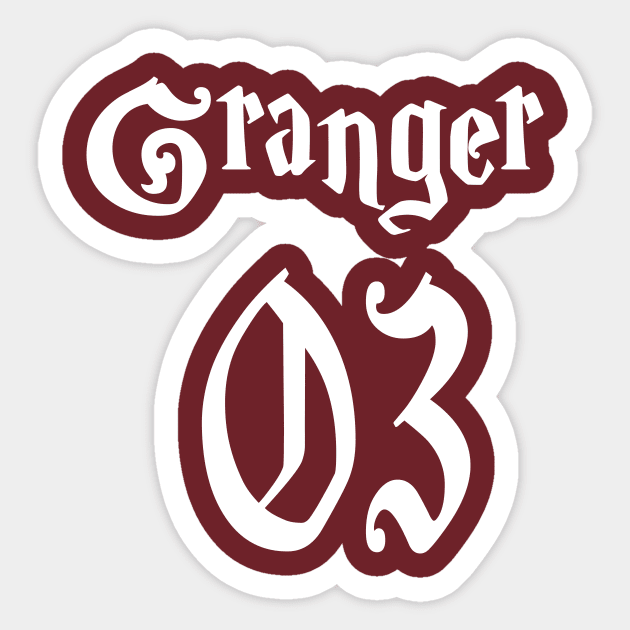 Granger 03 Sticker by newledesigns